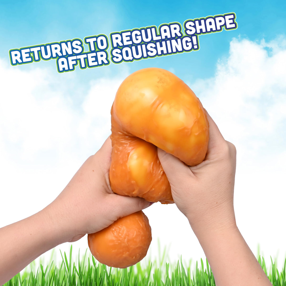 Toymendous Squishy Fried Chicken - Squish Toy - Ages 3+
