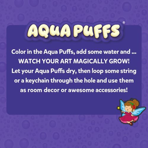 Skillmatics Aqua Puffs Unicorns, Art & Craft Gift for Kids, Paint by Number | DIY Princess Puffy Keychains, Screen-Free, Mess-Free Activity, Creative Kit for Girls & Boys Ages 4, 5, 6, 7, 8, 9, 10