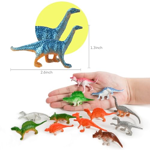 Mini Dinosaur Figures 78 Pack, Kids Dinosaur Toys, Dino Party Favors | Small Dinosaur Toys for Birthday Parties, Cupcakes, Goodie Bags, Classroom Rewards, Sensory Play and Gifts For Boys and Girls
