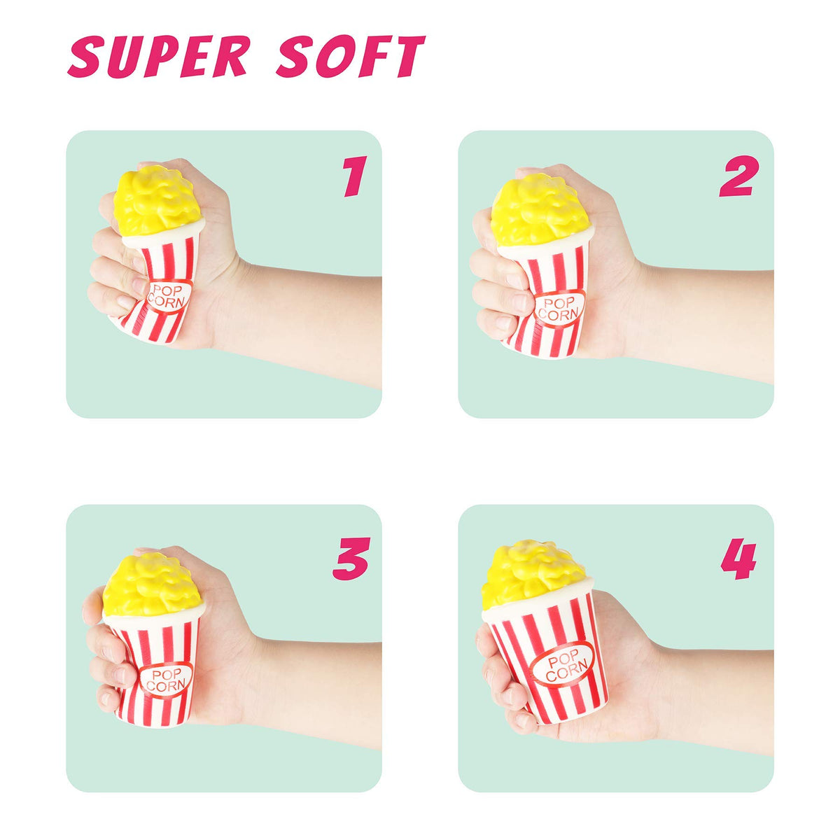 YOYI Slow Rising Squishy Toys, Jumbo Food Squishies Set | Soft Kawaii Food Designs with Fun Squeeze Texture, Perfect Stress Relief Fidget Toys for Boys, Girls and Squishy Collectors