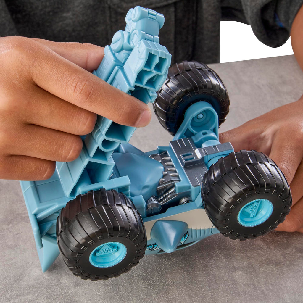 Transformers Monster Jam Megalodon (Big Tooth) | Action Figure Changes from Robot to Monster Truck, Toys for 6+