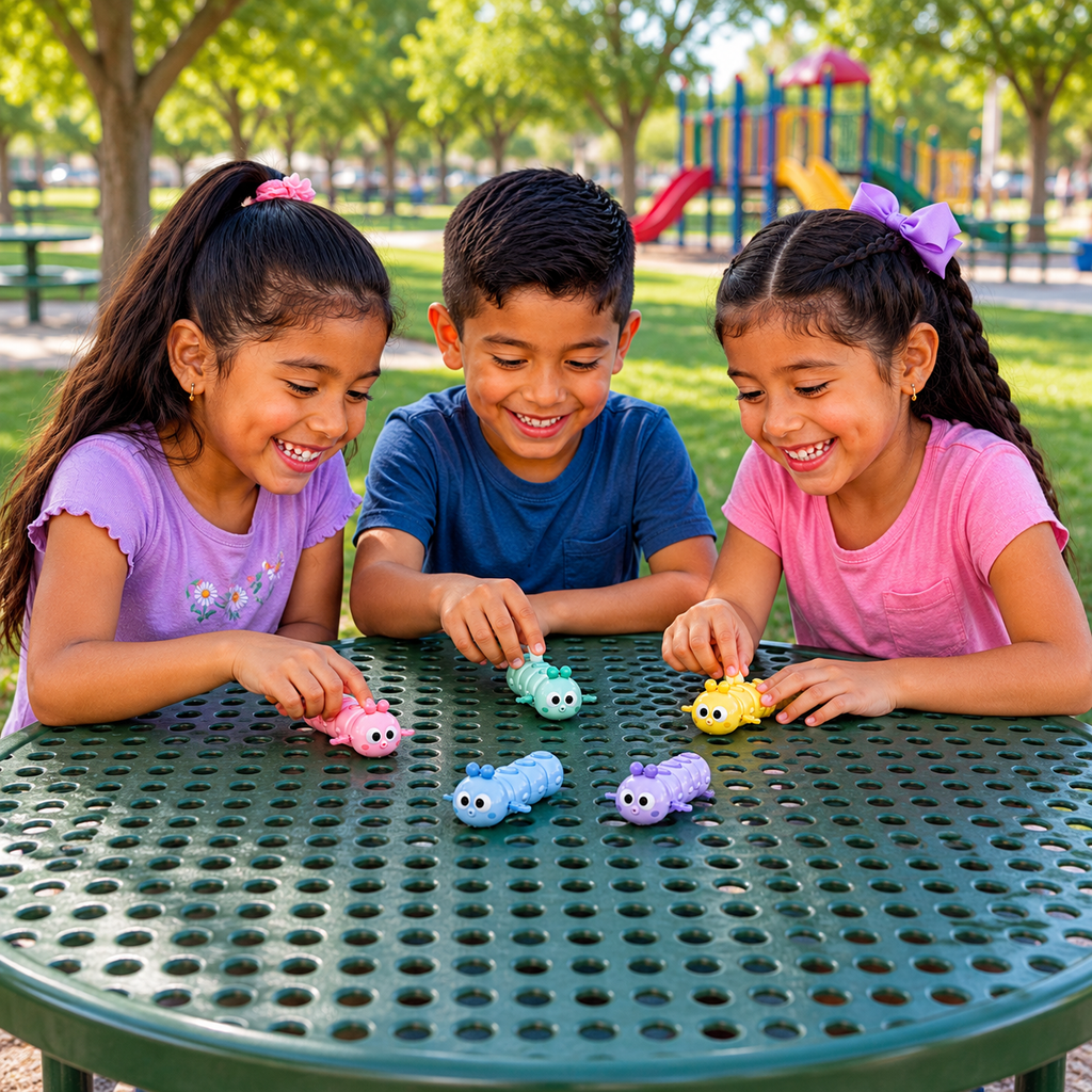 Caterpillar Wind Up Toy (20 Pack) Assorted Colors - Rolling, Wiggling Fun! $1.15 Each