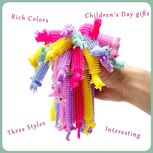 YZXODN 30 Pack Stretchy Strings Fidget Toys, Sensory Toys Bulk for Kids, Adults Stress Relief, Anti-Anxiety Autism Toys, Perfect for Children's Day, Classroom Exchange, Birthday, Party Favors