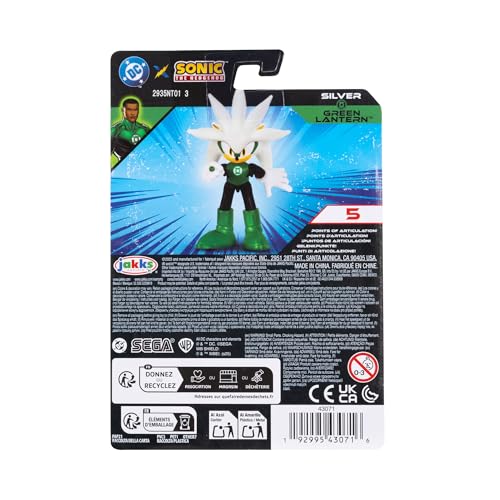 DC X Sonic Collectable 2.5 Inch Scale Action Figures Knuckles Silver Rouge Dr. Eggman Featuring Multiple Points of Articulation for Action-Packed Posing