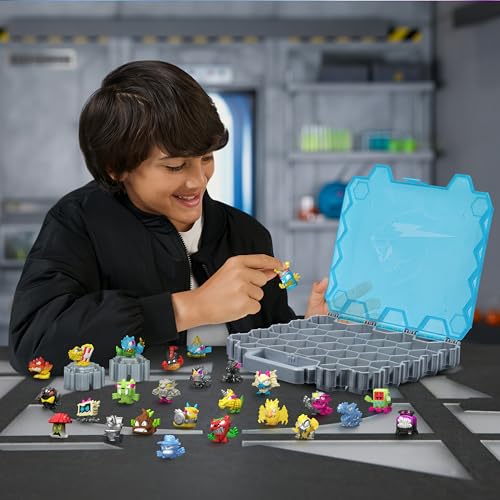 MrBeast Hive Collector Pack Holds 70+ Micro Beasts, with 26 Micro Beasts | Including 2 exclusive glow-in-the-dark swarms, 26 stickers and 2 fusion caps to continue to build out your own MrBeast lab