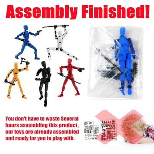 2026 New Assembly Completed-Titan 13 Action Figure,Dummy Robot 13 Action Figures Set,3D Printed Multi-Jointed Action Figures,Nova 13 Action Figure for Collectors Desktop Decorations (5pcs)