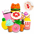 YOYI Slow Rising Squishy Toys, Jumbo Food Squishies Set | Soft Kawaii Food Designs with Fun Squeeze Texture, Perfect Stress Relief Fidget Toys for Boys, Girls and Squishy Collectors