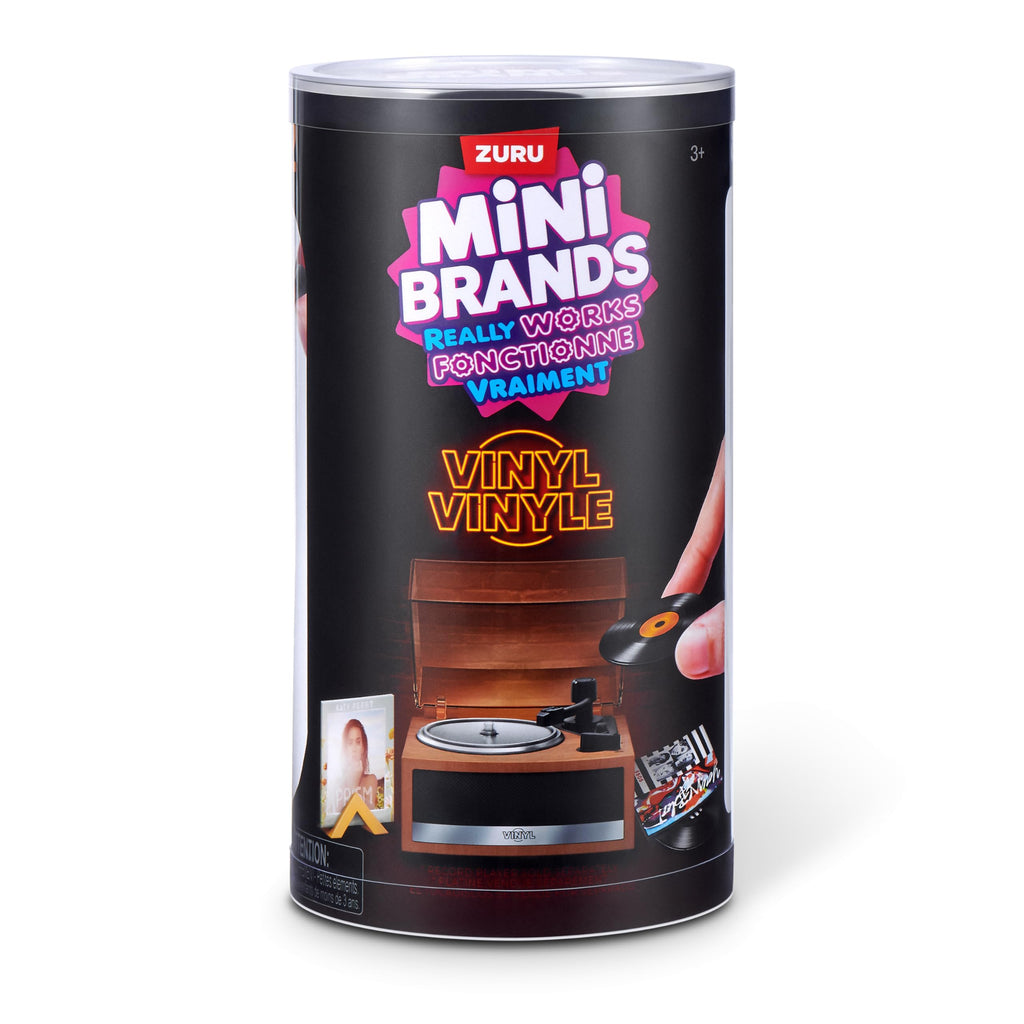 Mini Brands Really Works Vinyl Capsule Series 1 (2 Pack) By ZURU | 8 playable mini vinyls spin & play, music accessories, trending artists, works on Mini Brands Vinyl Player, collector gift