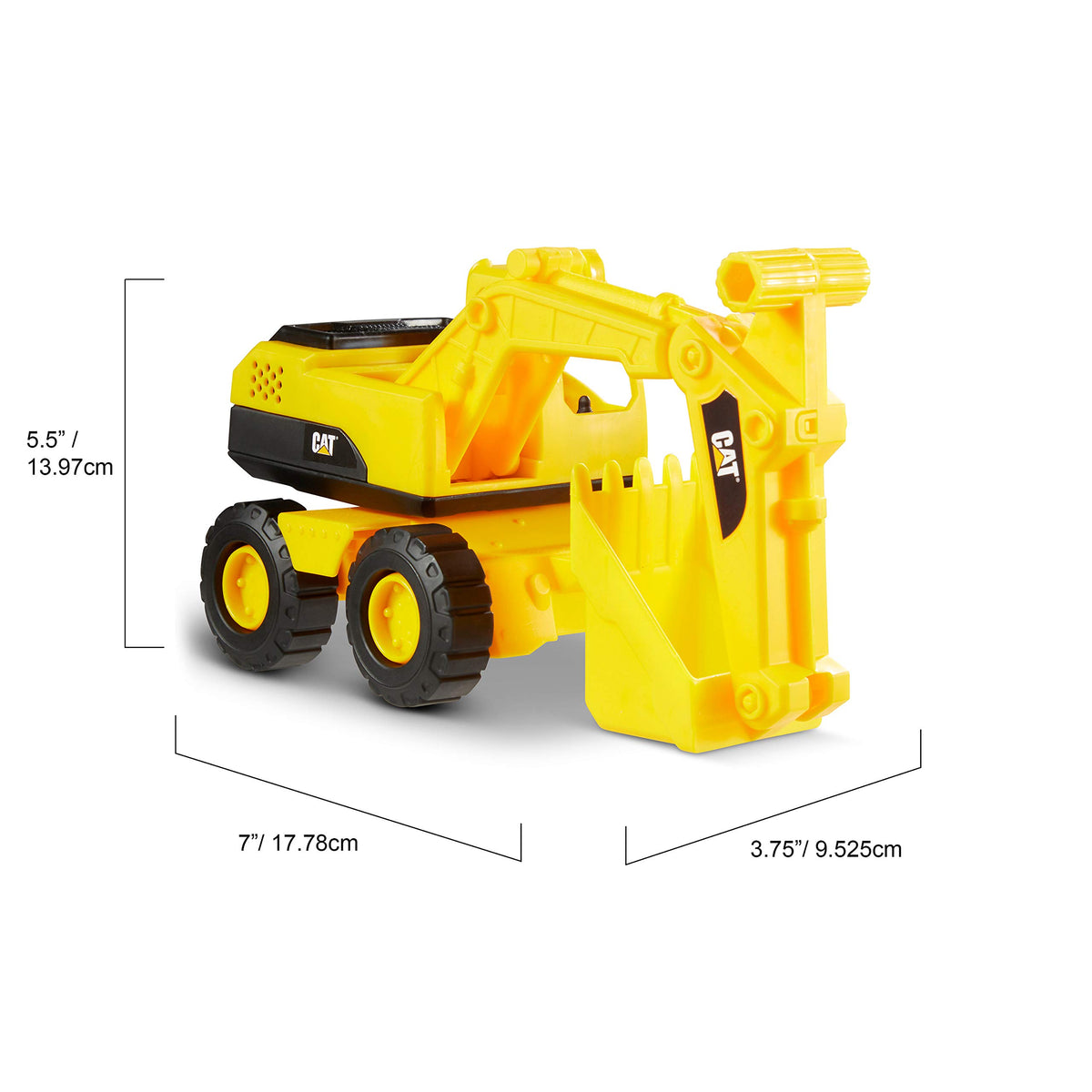 Cat Construction 7" Dump Truck, Loader & Excavator toys Combo Pack