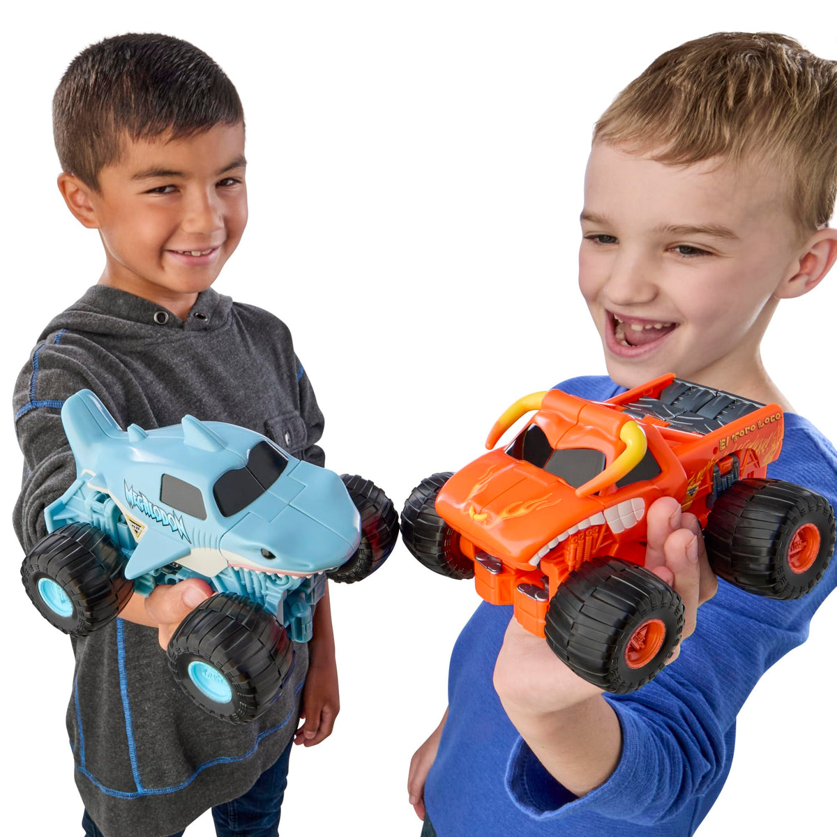 Transformers Monster Jam Megalodon (Big Tooth) | Action Figure Changes from Robot to Monster Truck, Toys for 6+