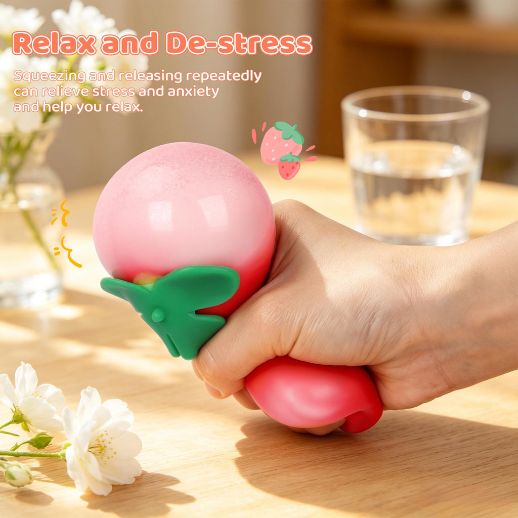 dZbGift 3pcs Fruit Squishy- Cheese Squishy,Strawberry Corn Squishy,Squeeze Toys,Fruit squishies for Stress Relief,Gift for Boys Girls Adults