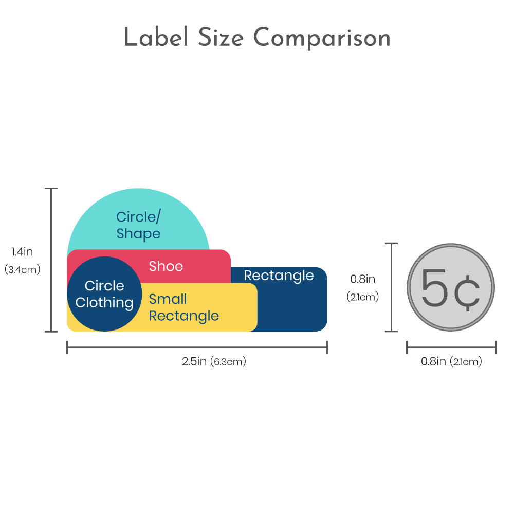 Multicolor Icon Kindergarten Labels Pack