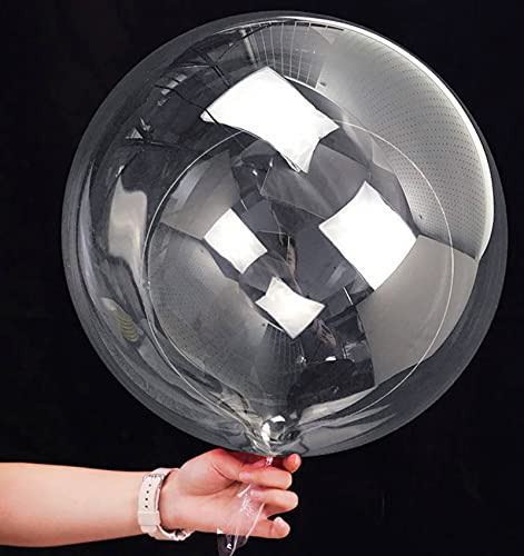 20 Inch Bobo Balloons, 10 Pcs Clear Bobo Balloon, Large Bubble Balloons | Transparent Bubble Balloon for Christmas Wedding Birthday Party Decoration