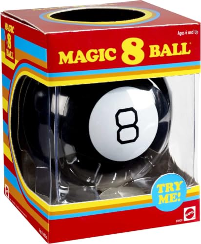 Mattel Games Magic 8 Ball Novelty Fortune-Telling Toy, Ages 3+ | Retro Look for Kids, Teens, Families, Gifts, Parties & Travel (Amazon Exclusive)