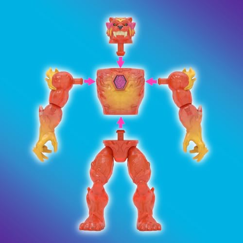 MrBeast Lab Hybrids Mega Pack, 5 Complete Buildable Figures | Pour water to reveal true colors, 1-in-8 chance of Golden Hyperbeast; MrBeast toys fans, 30+ to collect
