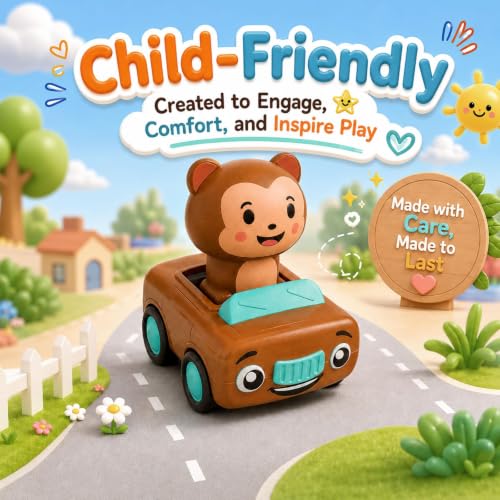 stargo Press to Go Car Toys, Montessori Toys for 1 Year Old Boy Gifts