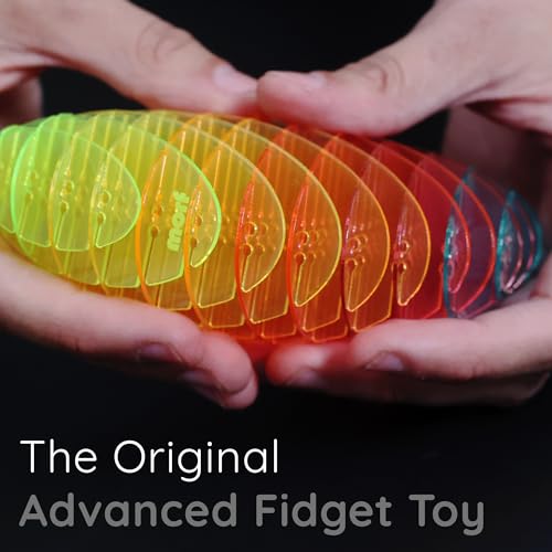 Morf Worm 3D Sensory Fidget Toys for Kids, Teens & Adults, Rainbow, Small | Quiet fidget toy for classroom, office & travel. Sensory toy for focus, stress & anxiety. Squish, stretch & bend!