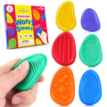 Fidget Toys Sensory Stone for Kids: 6 Pack Textured Soft Worry Stone for Autism Kids Calming - Fidget Stress Toys for Students Stress Relief - Small Prizes Stocking Stuffer