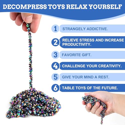 Matassari 550pcs Fidget Toy, Sensory Toys for Adults & Teens（Colour） | At work or parties, shape, stack, relax and unwind; a fun gift for birthdays, Christmas and stocking stuffers