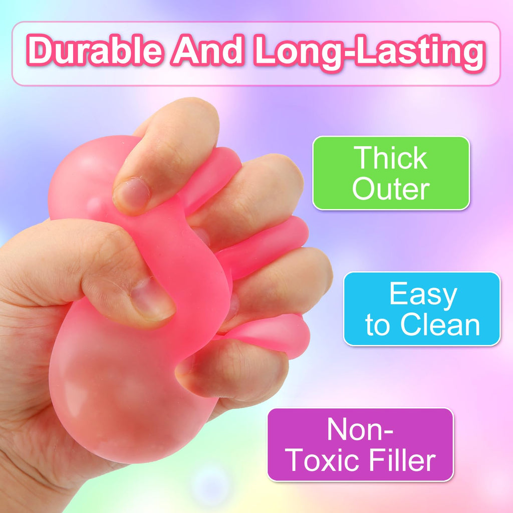 Siwarm 4 Pack Stress Cube Squishy Fidget Toys for Anxiety Stress Relief | Slow Rising Fidget Cube Squeeze Toys, Squishy Cube Filled with Thick Substance, Square Stress Balls for Adults Kids