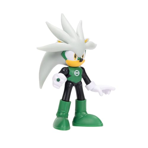 DC X Sonic Collectable 2.5 Inch Scale Action Figures Knuckles Silver Rouge Dr. Eggman Featuring Multiple Points of Articulation for Action-Packed Posing