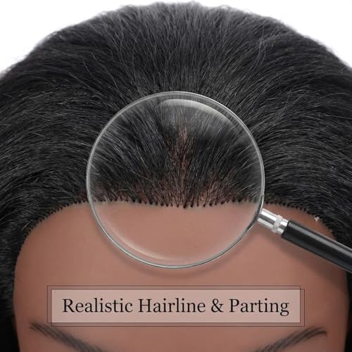 100% Real Hair Mannequin Head Training Head Manikin Cosmetology Doll Head for Hairdresser Practice Braiding Hair Styling with Clamp stand (16 -Inch)