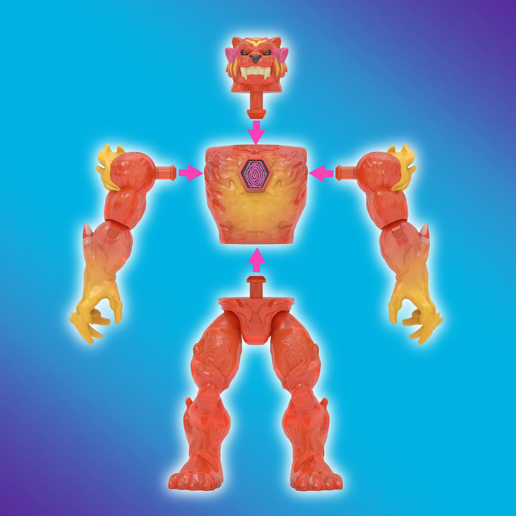MrBeast Lab Hybrids Mega Pack, 5 Complete Buildable Figures | Pour water to reveal true colors, 1-in-8 chance of Golden Hyperbeast; MrBeast toys fans, 30+ to collect
