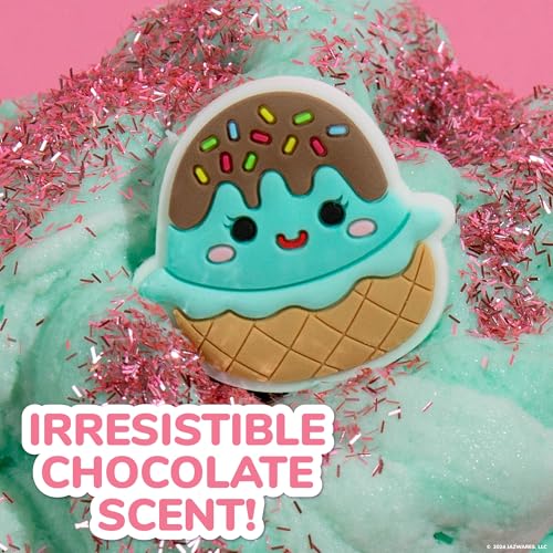 Original Squishmallows Scented Slime Jar, Chocolate, Maya the Ice Cream
