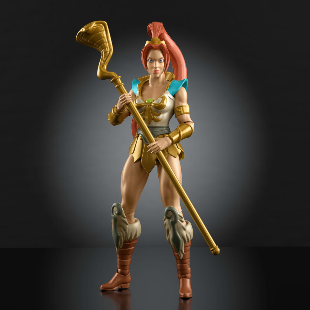 Masters of the Universe Origins 200X Teela 5.5 Inch Action Figure​ | MOTU Cartoon Collection Toy, 1980s TV Inspired Character, Ponytailed Heroine, Hair, Staff​ Accessory