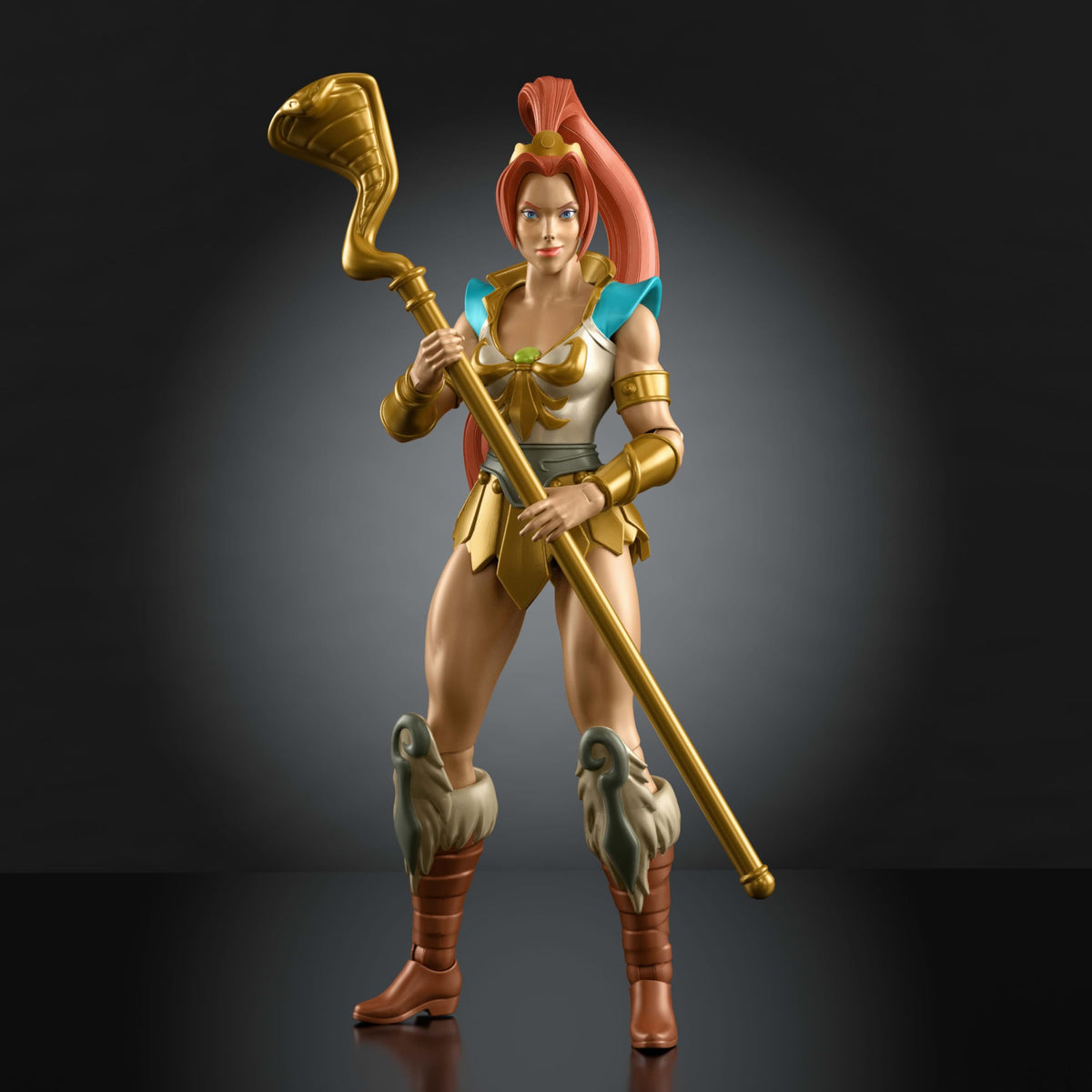 Masters of the Universe Origins 200X Teela 5.5 Inch Action Figure​ | MOTU Cartoon Collection Toy, 1980s TV Inspired Character, Ponytailed Heroine, Hair, Staff​ Accessory