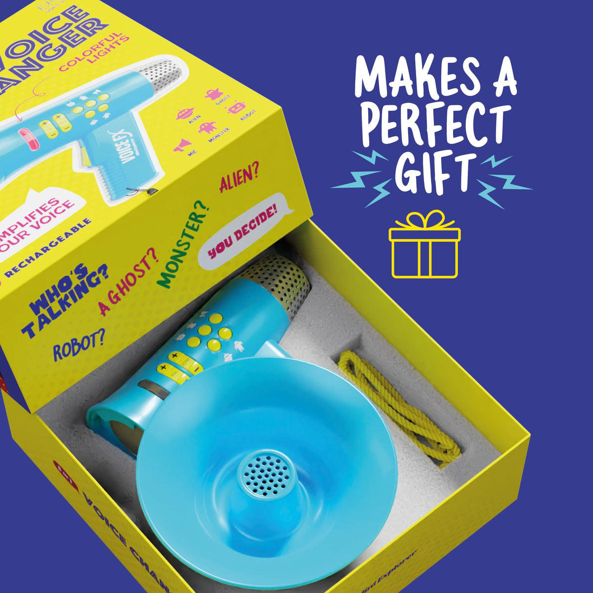 5 In 1 Voice Changer for Kids - Voice Changing Device for Boys & Girls | Birthday Gifts for 3, 4, 5, 7, 8 Year Old Boy - Toys Gift Ideas for Kid, Toddler - Gifts for Kids Ages 3-8+ Olds