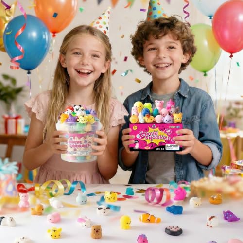 25 Pack Squishy Toys, Mini Mochi Squishies for Kids, Cute Squishy Toys, Soft Sensory Fidget Toys, Squishy Party Favors, Treasure Box Prizes & Classroom Rewards