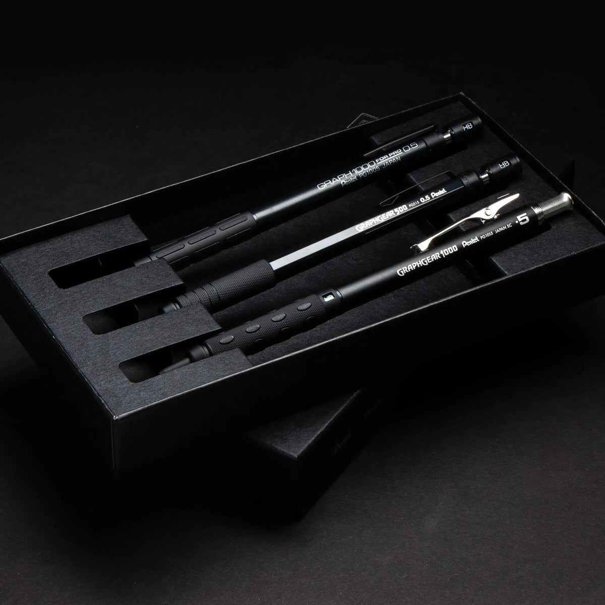 Pentel GraphGear/Graph Black Edition, Mechanical Drafting Pencils, Pentel 60th Anniversary Limited Edition Collectors Set
