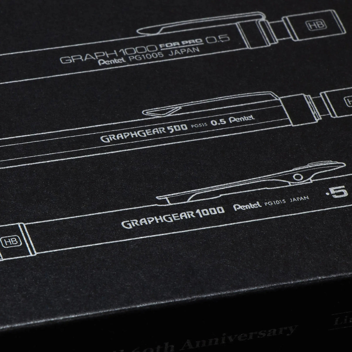 Pentel GraphGear/Graph Black Edition, Mechanical Drafting Pencils, Pentel 60th Anniversary Limited Edition Collectors Set