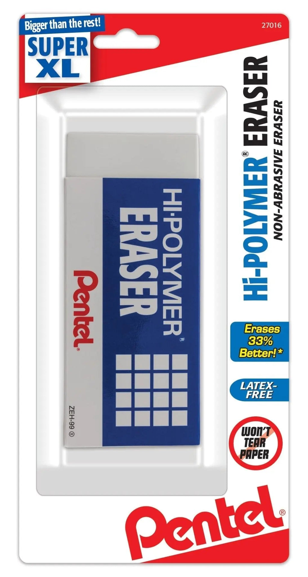 Hi-Polymer Block Eraser, Super XL White, 1-Pk