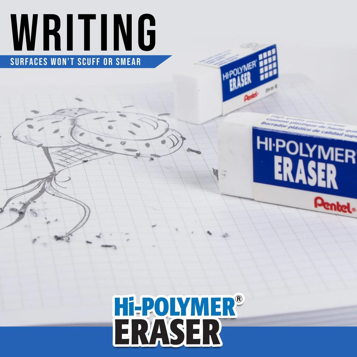 Hi-Polymer Block Eraser, Super XL White, 1-Pk