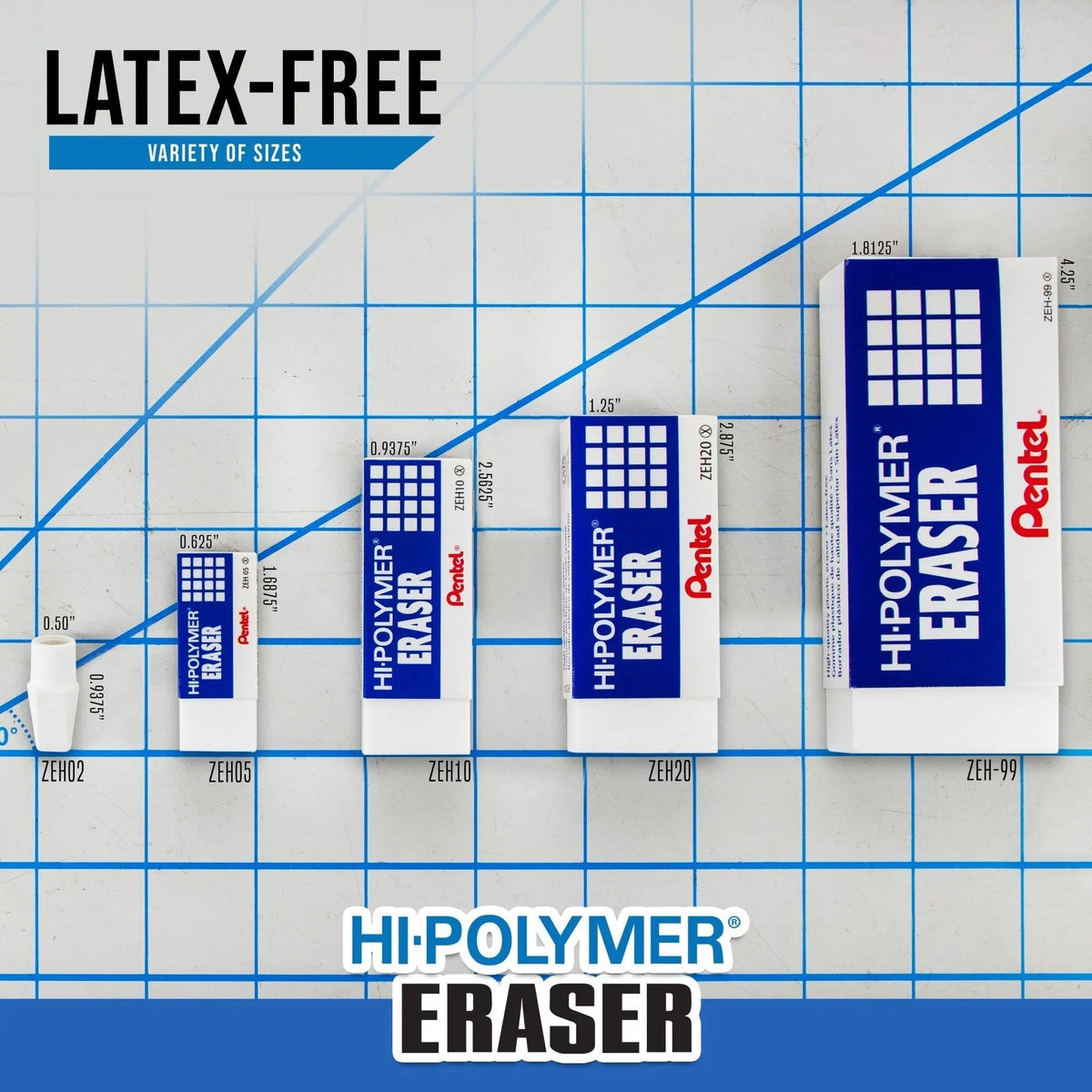 Hi-Polymer Block Eraser, Super XL White, 1-Pk