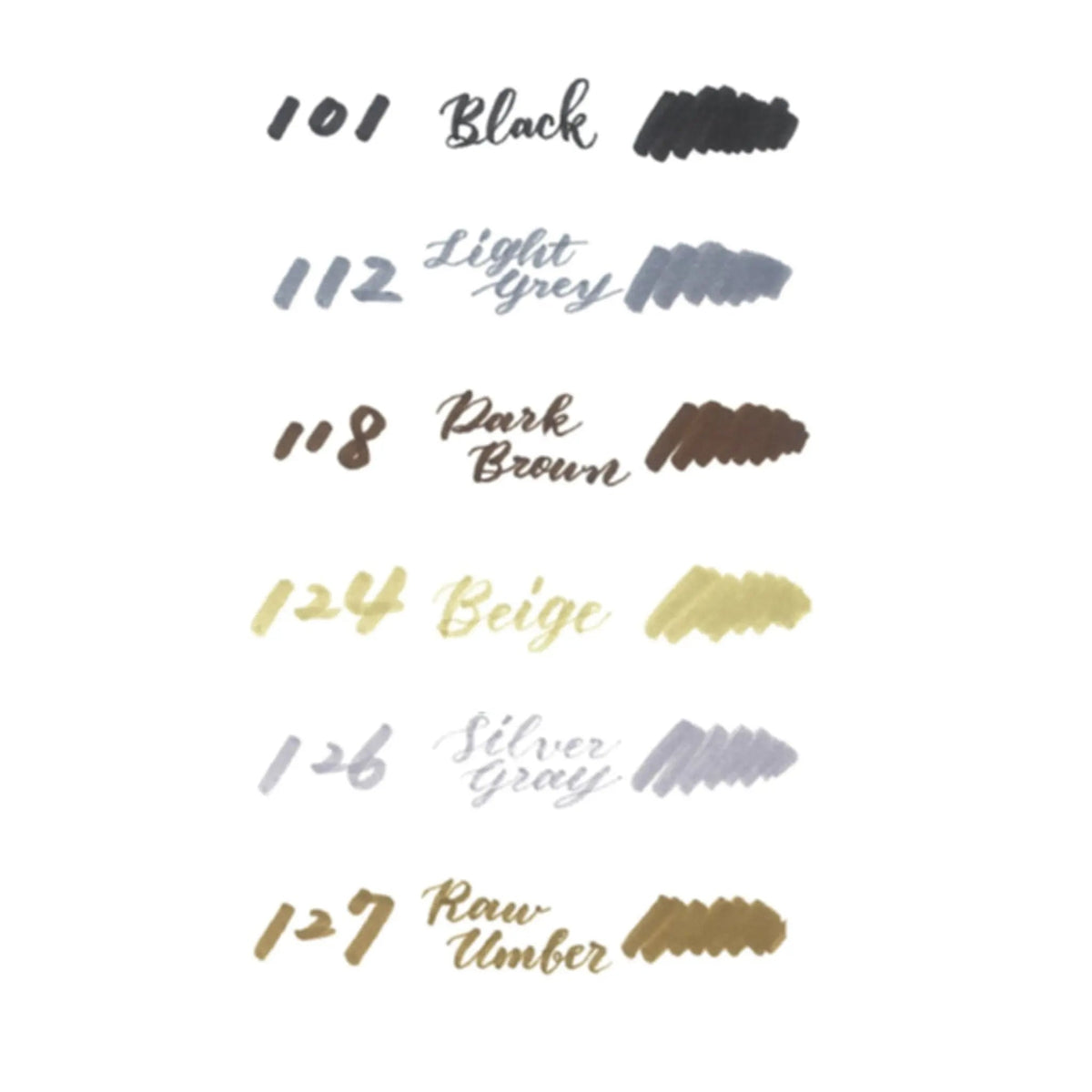 Pentel Arts Sign Pen Twin Brush, 6-Packs