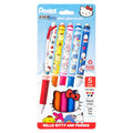 Pentel EnerGel RTX Liquid Gel Pen, Hello Kitty® and Friends, Limited Edition, Mix 2, 0.7mm, Med Line, Assorted Ink , 5-Pk