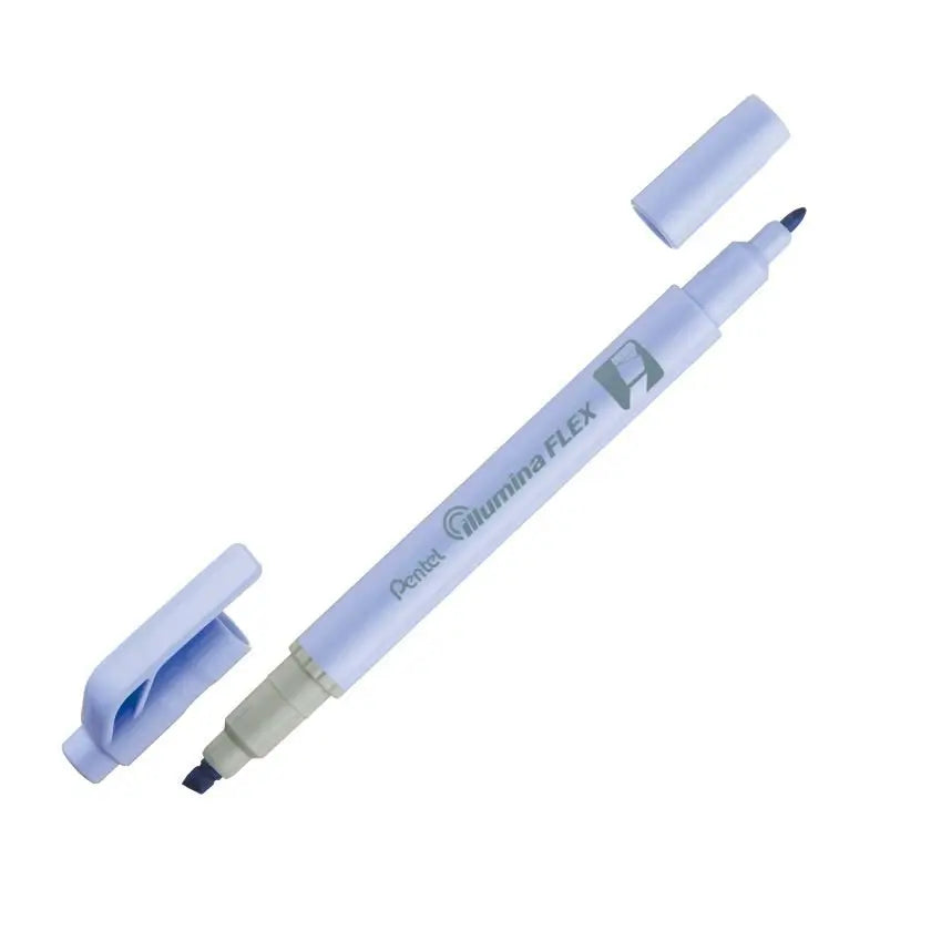  Pentel Illumina Flex Twin Tip Highlighter, 8 Asst. Colors, 8-Pk Box