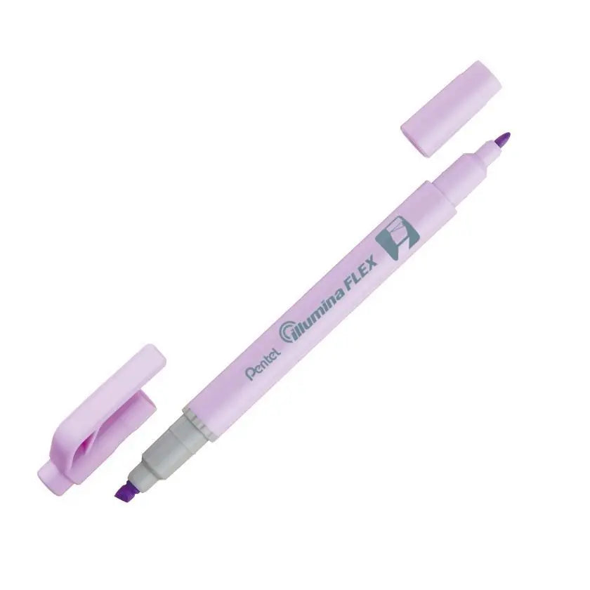  Pentel Illumina Flex Twin Tip Highlighter, 8 Asst. Colors, 8-Pk Box