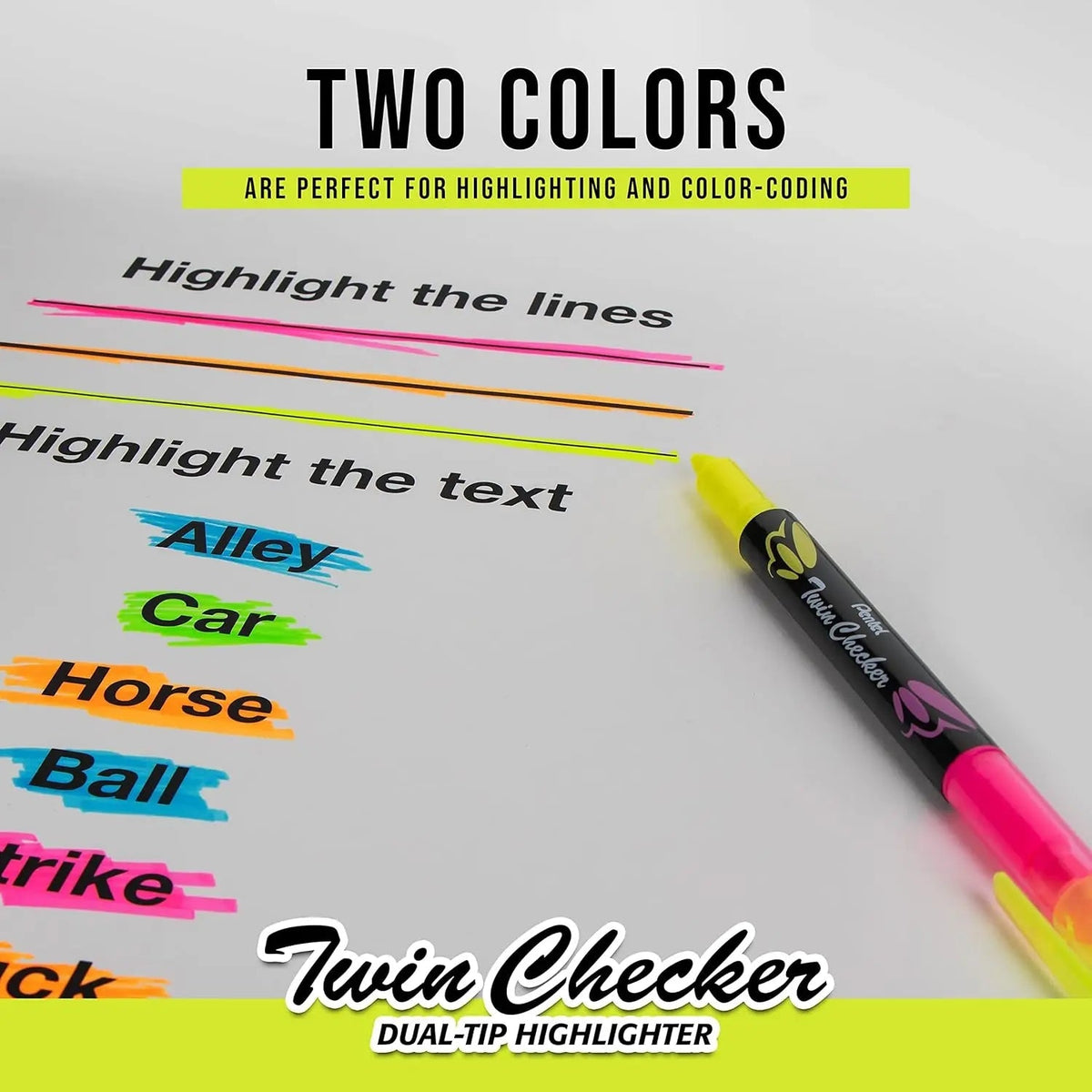 Pentel Note Taking Essentials 8 pack - 4 blue RSVP 0.7mm ballpoint pens, 2 Twin Checker Highlighters, 2 Quick Click 0.5mm Mechanical Pencils