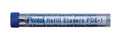 Pentel Refill Eraser Pack For AL, AX and PD Series Pencils 5 pcs/Tube