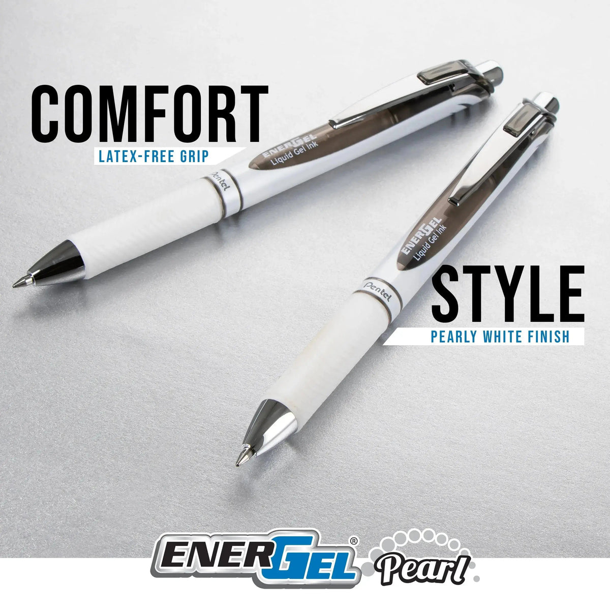 Pentel Writing Essentials 10 pack - 4 EnerGel gel pens, 2 Twist Erase III 0.7mm mechanical pencils, 2 Hi-Polymer block erasers, and 2 Hi-Polymer 0.7mm HB lead