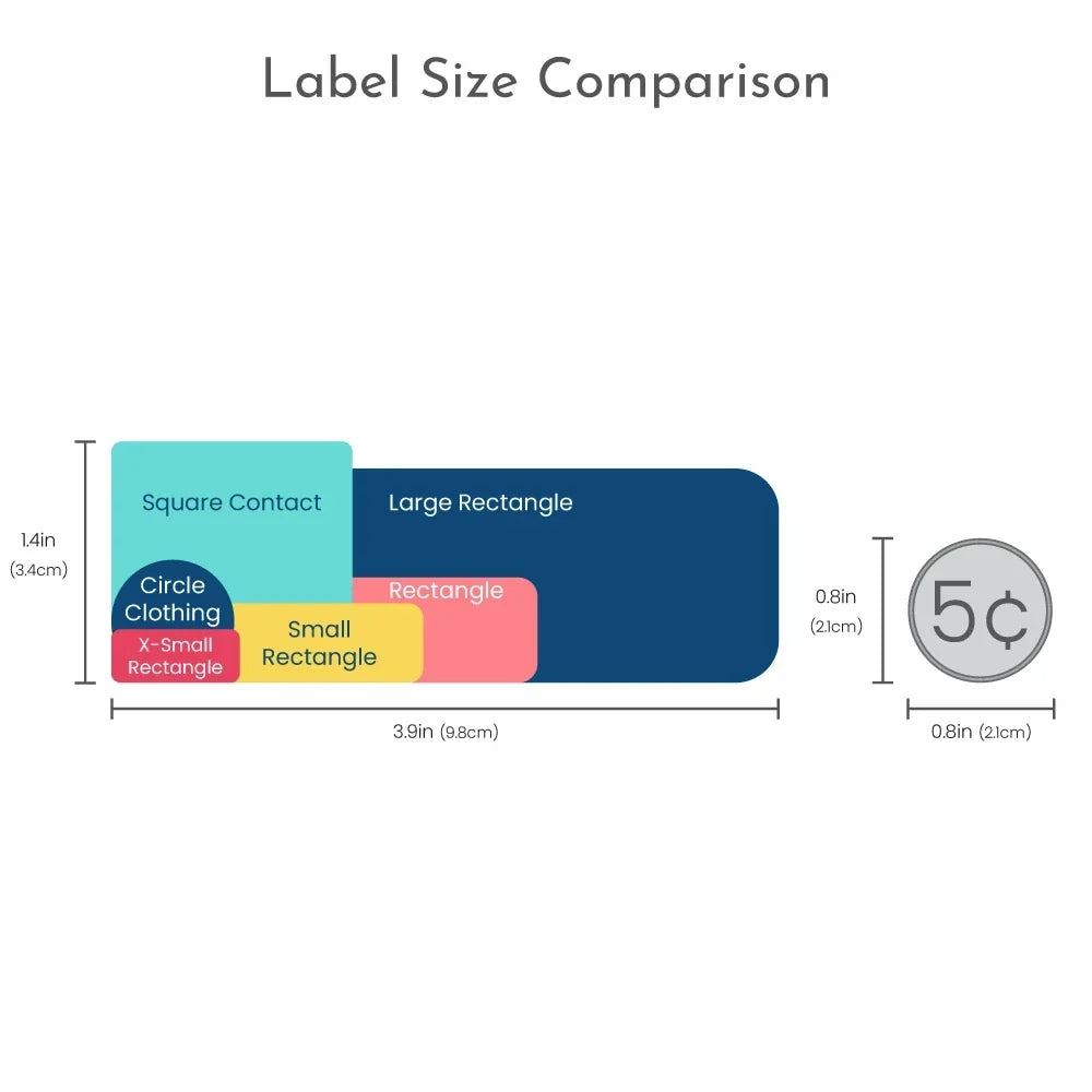 One Color School Labels Pack