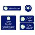 Multicolor Icon Sports Labels Pack