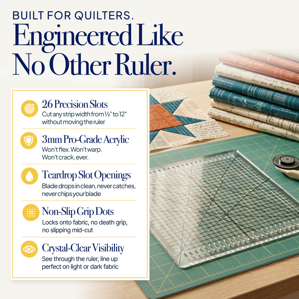 SlotMaster Precision Quilting Ruler